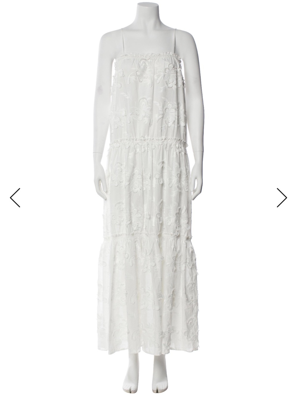NWT The. Garment Jewell Dress in White